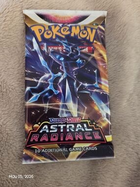 Pokemon Astral Radiance Booster Pack - Blue/Purple/Gold Artwork
